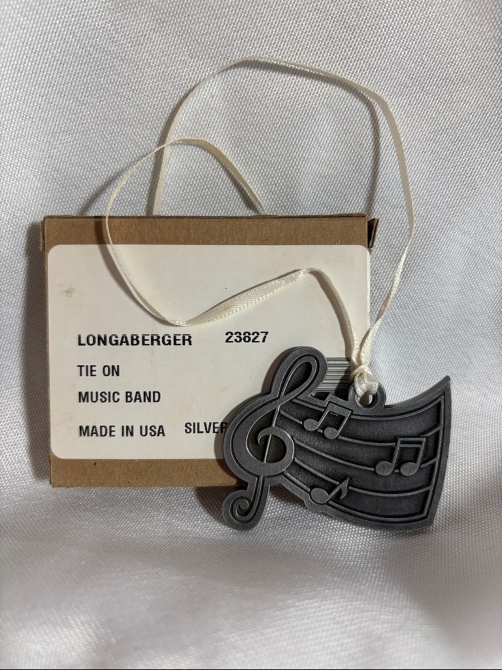 Longaberger Musical Clef Tie-On